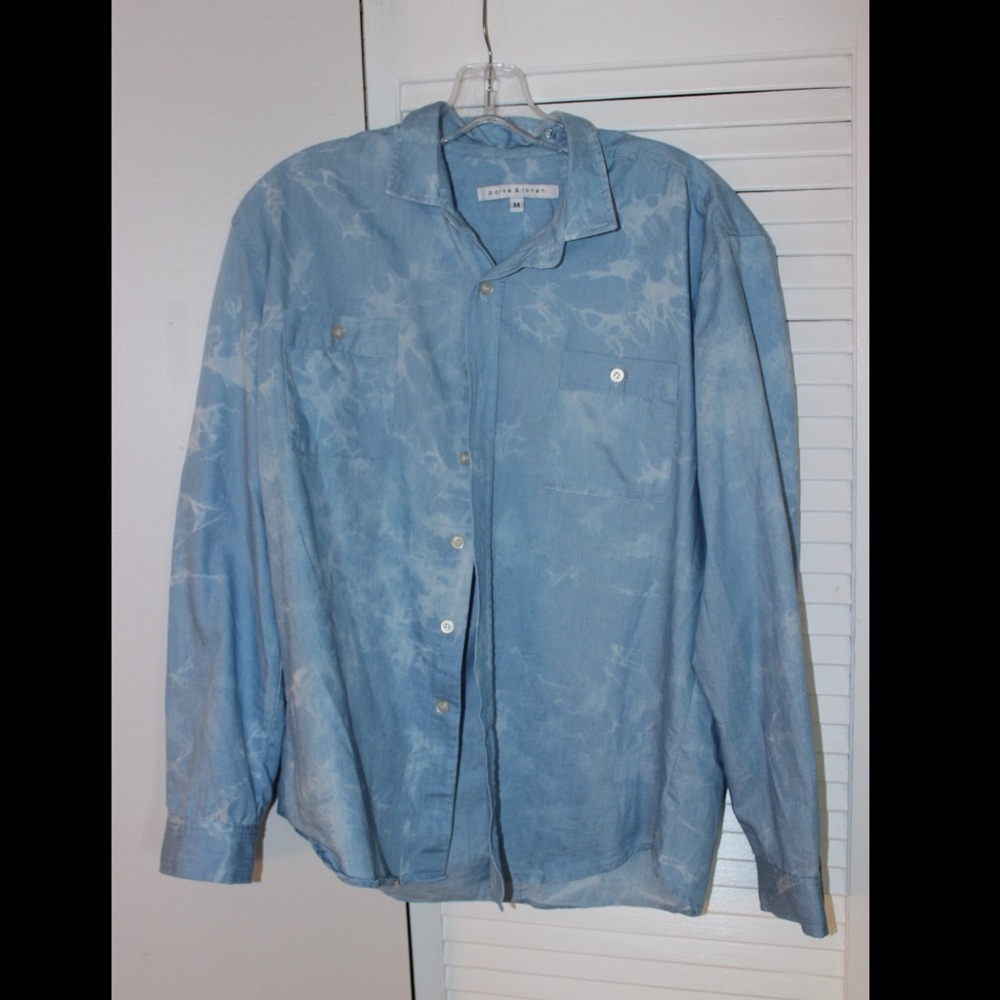 Men’s Parke and Ronen Blue Tie-dye Shirt